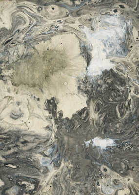 Тарханов Михаил Михайлович. Три композиции эбру в серо-голубых тонах